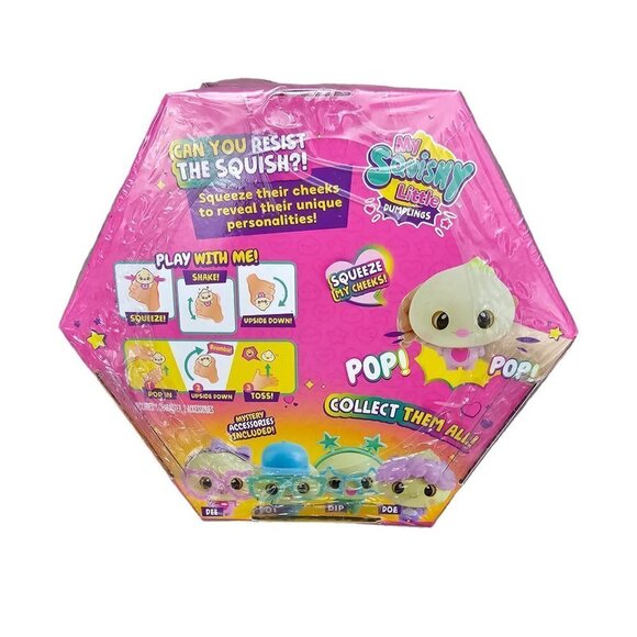 💎437 WowWee My Squishy Little Dumplings Dee- Pink - Picture 3 of 3